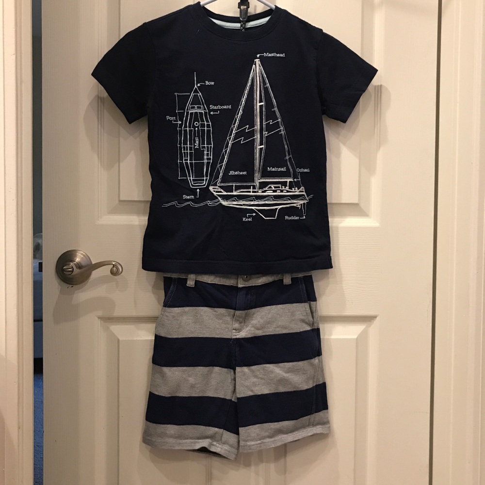 Gymboree Crazy 8 Shirt Shorts Boy Size 6